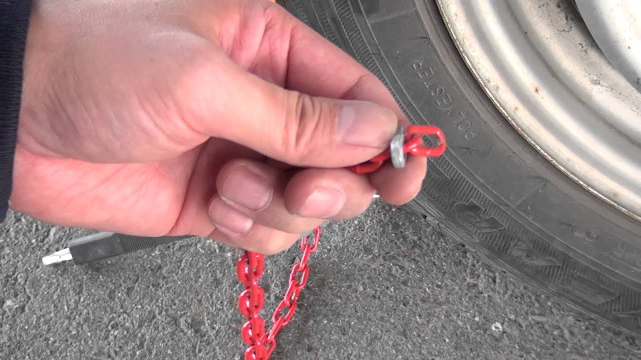 簡単 金属製タイヤチェーンの付け方
