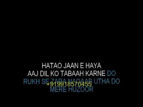 Rukh Se Zara Naqaab Utha Do Karaoke Video Lyrics Youtube rukh se zara naqaab utha do karaoke video lyrics