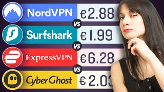 NordVPN vs Surfshark VPN vs ExpressVPN vs CyberGhost | Comparaison des 4 meilleurs VPN du marché !