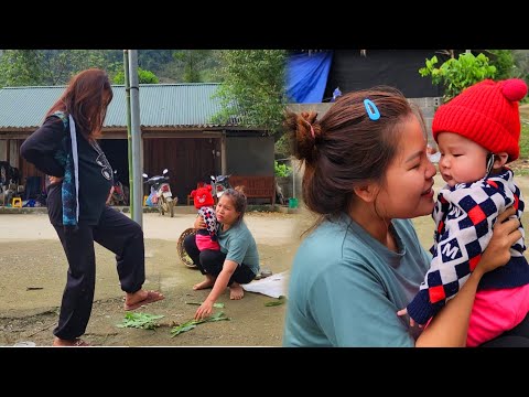 Selling vegetables with my child,met a pregnant woman who trampled the mother and child's vegetables