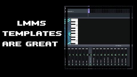 How to Save a Default Template in LMMS   Save Your Settings in LMMS