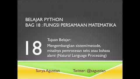 Belajar Bahasa Pemrograman Python (#18D) Fungsi Matematika : Komposisi Fungsi f(g(x))