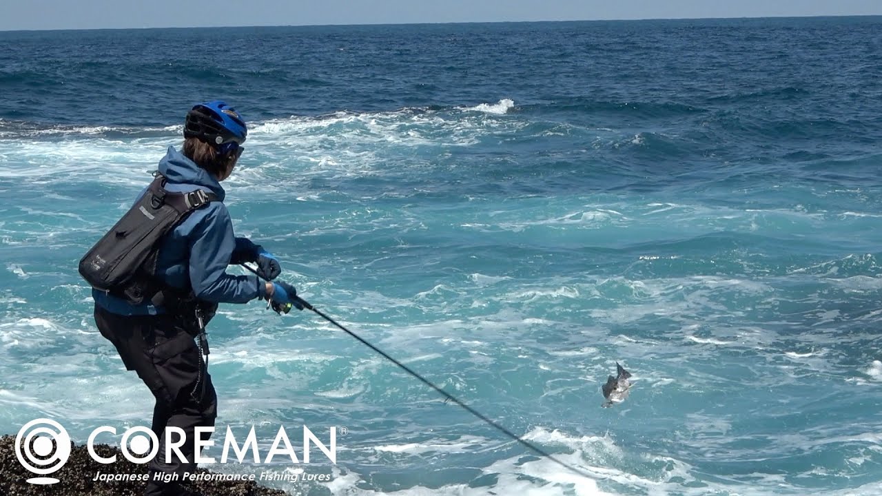 【VJ無双】ヒラスズキはもうエサ感覚！？コアマン VJで磯を制す！！