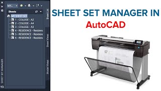 AutoCAD SHEET SET MANAGER | AutoCAD SSM