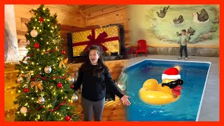 SURPRISE CHRISTMAS CABIN TOUR!