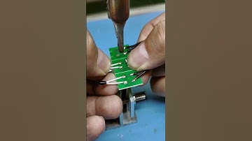 PCB boards are soldered with two wires at the same time #smartwork #goodtools