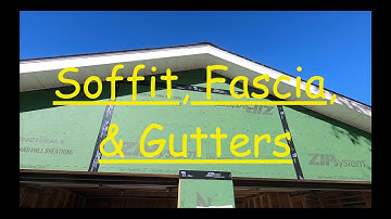 Garage Build Soffit, Fascia, & Gutters #installingsoffitandfascia