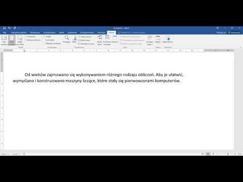 Word cw2 Ustawiamy wcięcie pierwszego wiersza akapitu