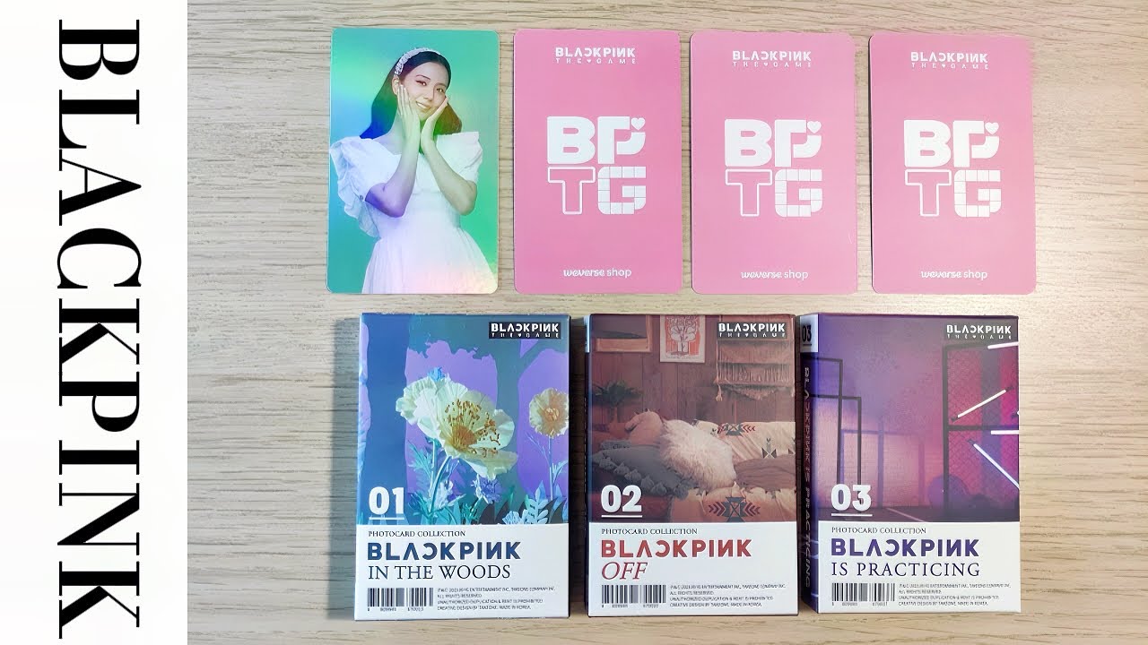BLACKPINK UNBOXING 🖤🐰 BP THE GAME | PHOTOCARD COLLECTION - WEVERSE POB ...