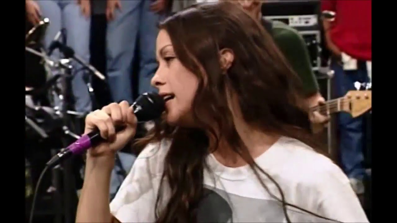 alanis morissette you oughta know tv show programa livre 1996 hq youtube