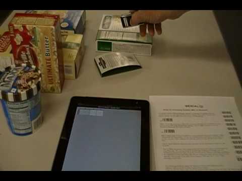 Scanfob® Wireless Bluetooth Barcode Scanner on iPad with Mobile Grid