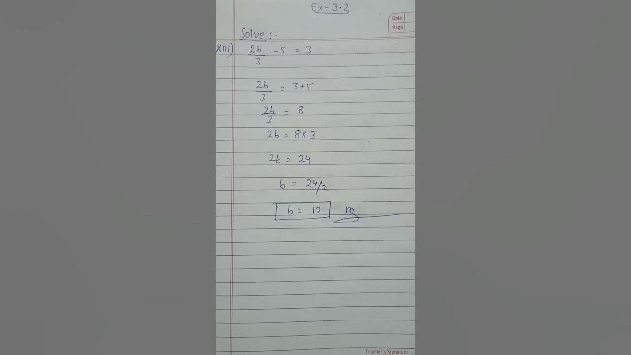 7 # simple equation/ class 7/ transposition method - YouTube