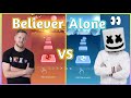 Tiles hop  imagine dragons  believer song vs marshmallow  alone  v gamer