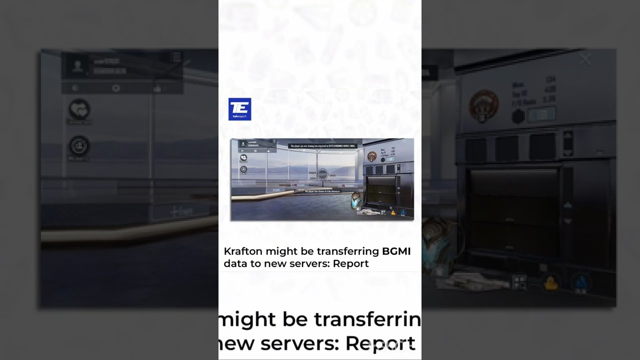 Krafton Might be transferring Bgmi Data new servers..