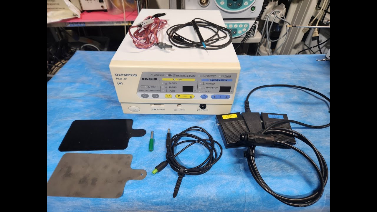 OLYMPUS PSD 30 ELECTROSURGICAL GENERATOR - YouTube