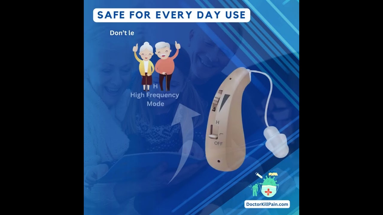 ClearEar Mini™️ Rechargeable Hearing Aid with Intelligent Noise Reduction