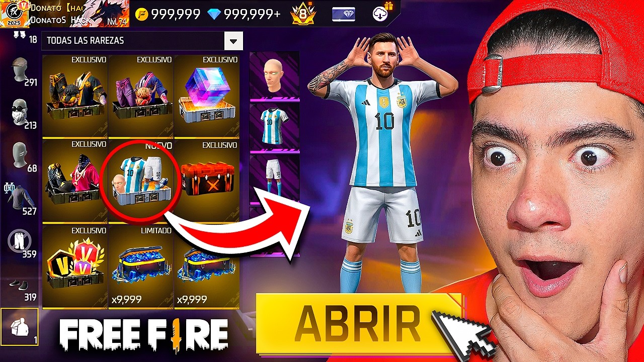 ABRI TODOS MIS PAQUETES VETERANOS Y EXCLUSIVOS en MI CUENTA DE FREE FIRE !! - TheDonato
