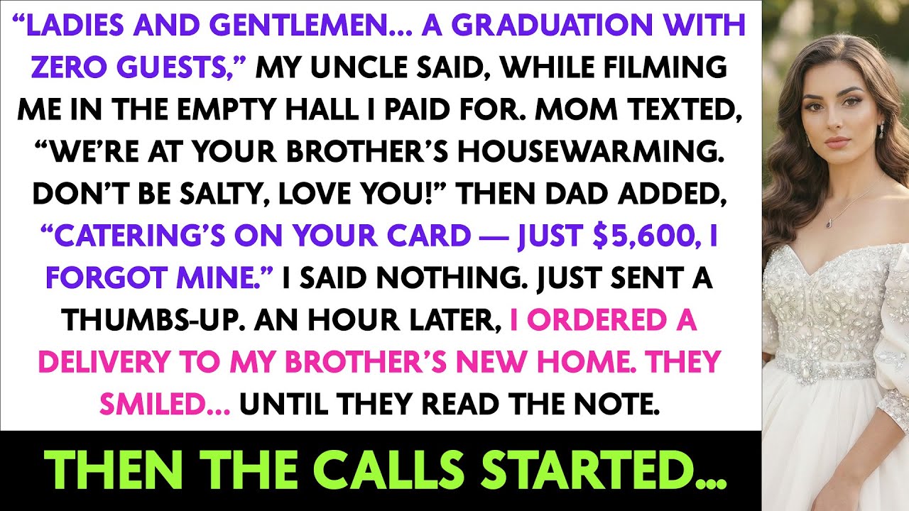 “Ladies And Gentlemen… A Graduation With Zero Guests,” My Uncle Said, While Filming Me In The Empty