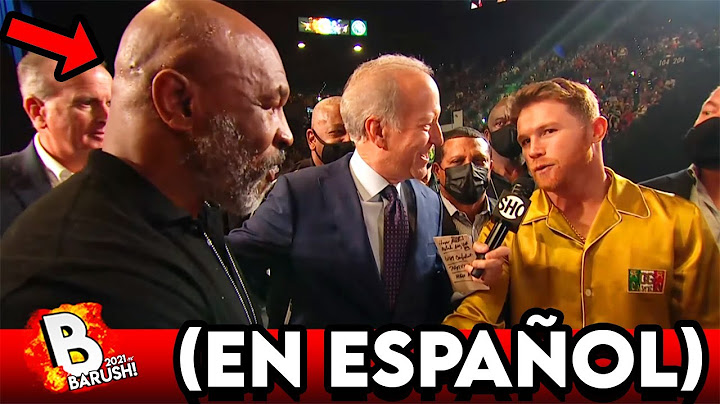 Mike Tyson y Canelo Álvarez en el pesaje (sub. EN ESPAÑOL)