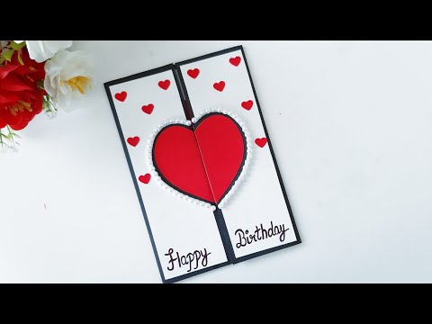 Idéia bonita cartão do aniversário // DIY cartão de aniversário // completa Tutorial