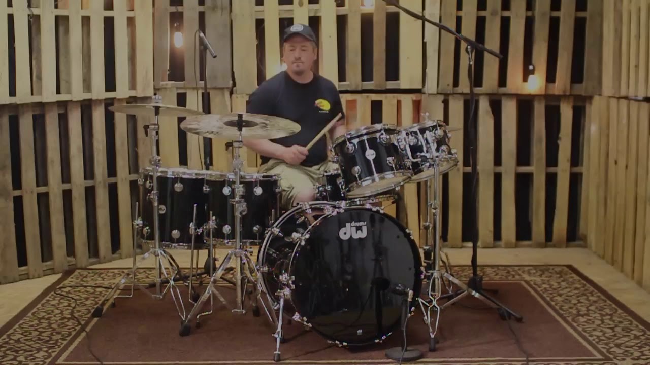 DW Collector's Maple Solid Black Lacquer Drum Set - 22, 10, 12, 14, 16, 6.5x14