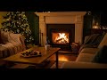 🎄Cozy Christmas Cabin 24/7🔥Instrumental Christmas Music With Fireplace❄️Relaxing Christmas Ambience