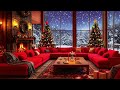 Relaxing Piano Fireplace Music 🔥 Instrumental Fireplace Ambience ❄️ Cozy Winter Night Ambience