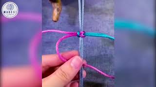 كيفية صنع قلادة من الخيوط | How to make a necklace of yarns