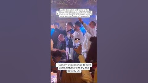 former hostage Omer Shem Tov sings in celebration of anticipated hostage deal #hostagedeal