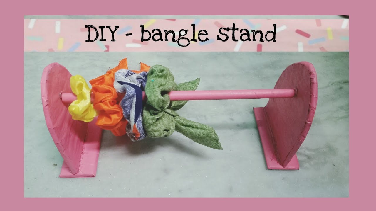 how to make bangle stand - YouTube