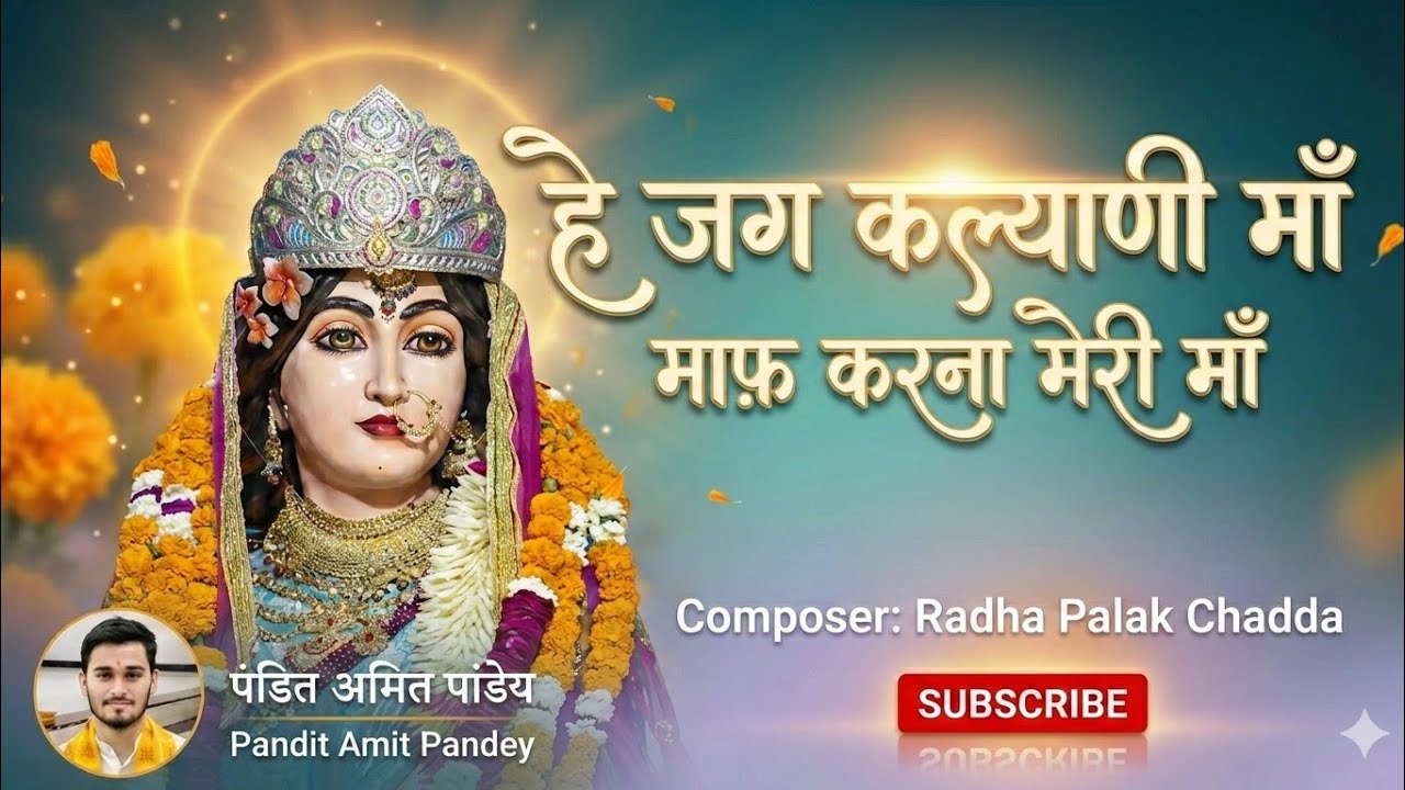 हे जग कल्याणी माफ करना मेरी माँ || मन को मोह लेने वाला भजन || अमित पंडित जी ||  @panditamit_09 #maa 