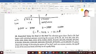 Expected Value Problems