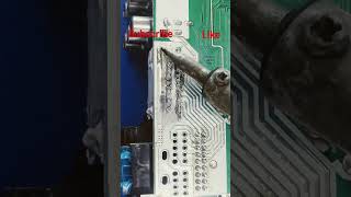 Audio ic desolder use of Mercury with soldering iron #electronics #solder