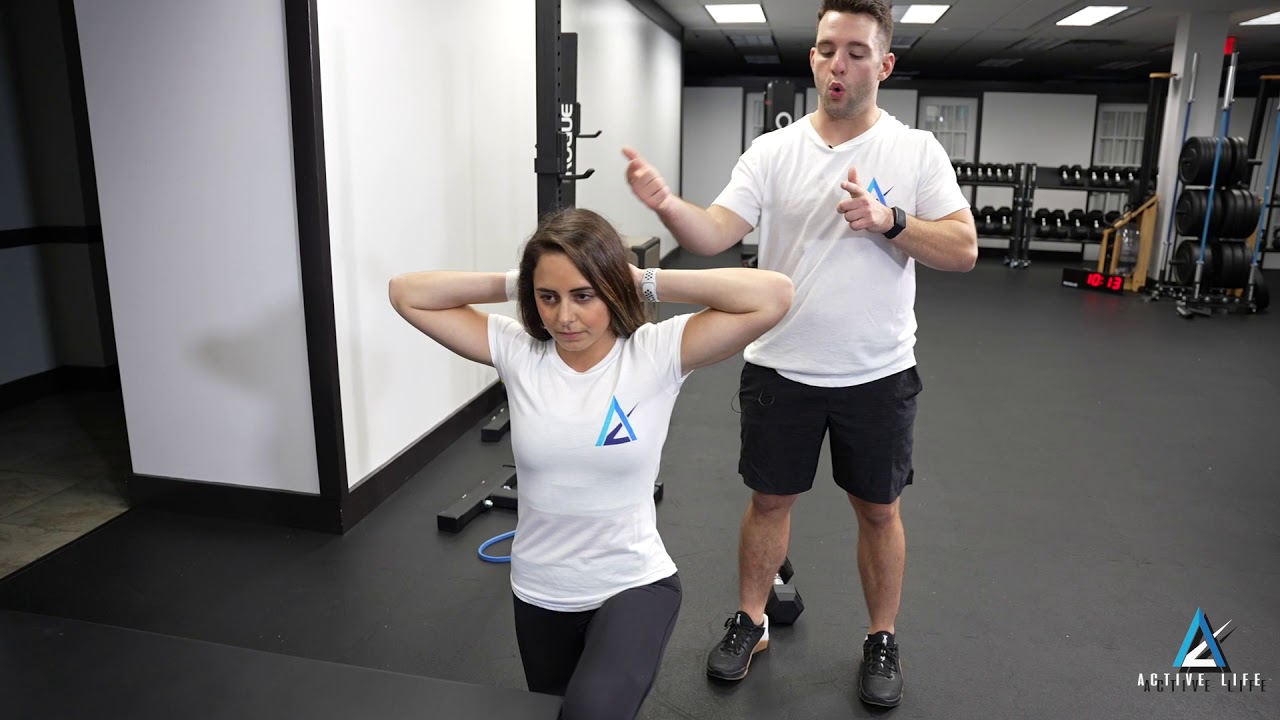 Half Kneeling Thoracic Rotations