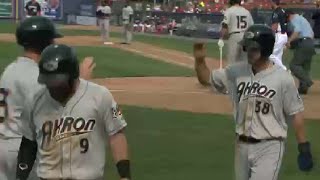 Haase knocks go-ahead single for Akron