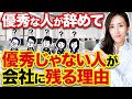 優秀な人ほど職場をすぐ辞めて、無能な人ほど残り続ける理由【時間術 仕事術 転職】