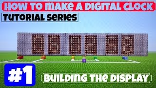 How to Make a Digital Clock in Minecraft #1 | Making the Display | PS3 Minecraft 1.18 / TU 27