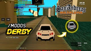 GTA SAMP - Jogando no Modo DERBY com o GTR + Destruição total (STT)