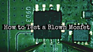 How to test an SMD Mosfet