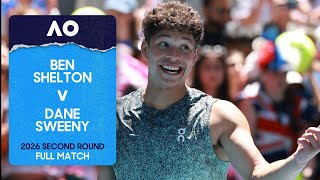 Ben Shelton v Dane Sweeny Full Match | Australian Open 2026 Second Round