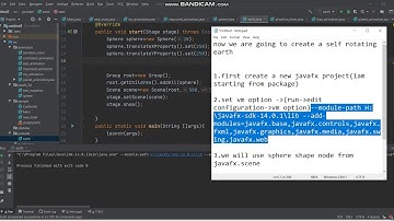 creating and rotating 3d earth(1/2) on javafx