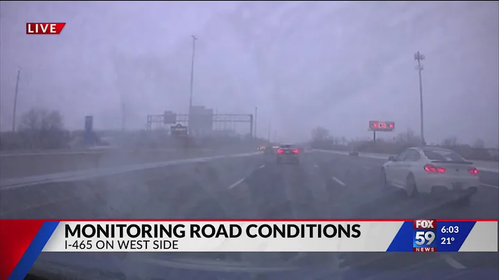 Monitoring road conditions in central Indiana
