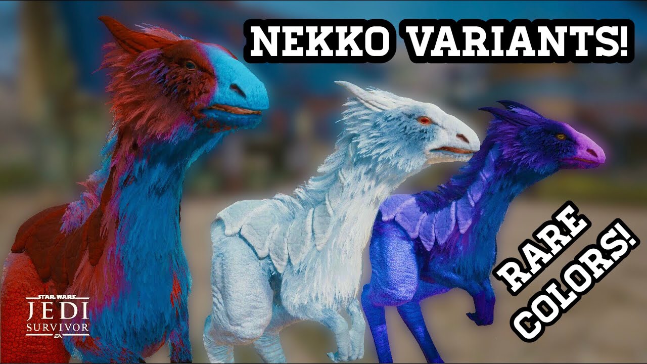 FINDING ALL THE COLOUR VARIATIONS FOR NEKKOS IN JEDI SURVIVOR RARE FINDING ALL THE COLOUR VARIATIONS FOR NEKKOS IN JEDI SURVIVOR RARE