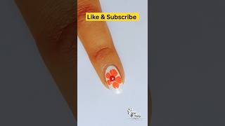 Cute flower nail art ️||easy nail art at home||#shorts #nailart #viral #youtubeshorts