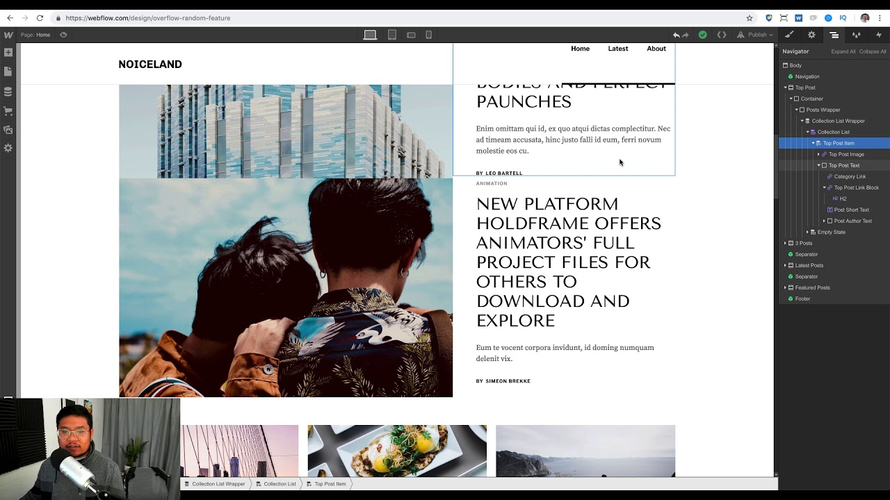 Showing a random featured CMS item in Webflow | Tutorial - YouTube