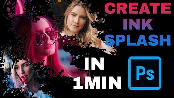 Paint/Ink Splash Effect in Photoshop | Photoshop Tutorial