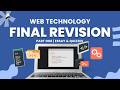 Web Technology Final Revision | Part One | Essay &amp; Quizzes