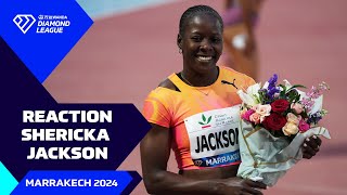 "I felt good" - Shericka Jackson on starting her WDL title defence with a win in Marrakech