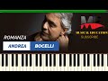 ANDREA BOCELLI - ROMANZA Piano instrumental without melody