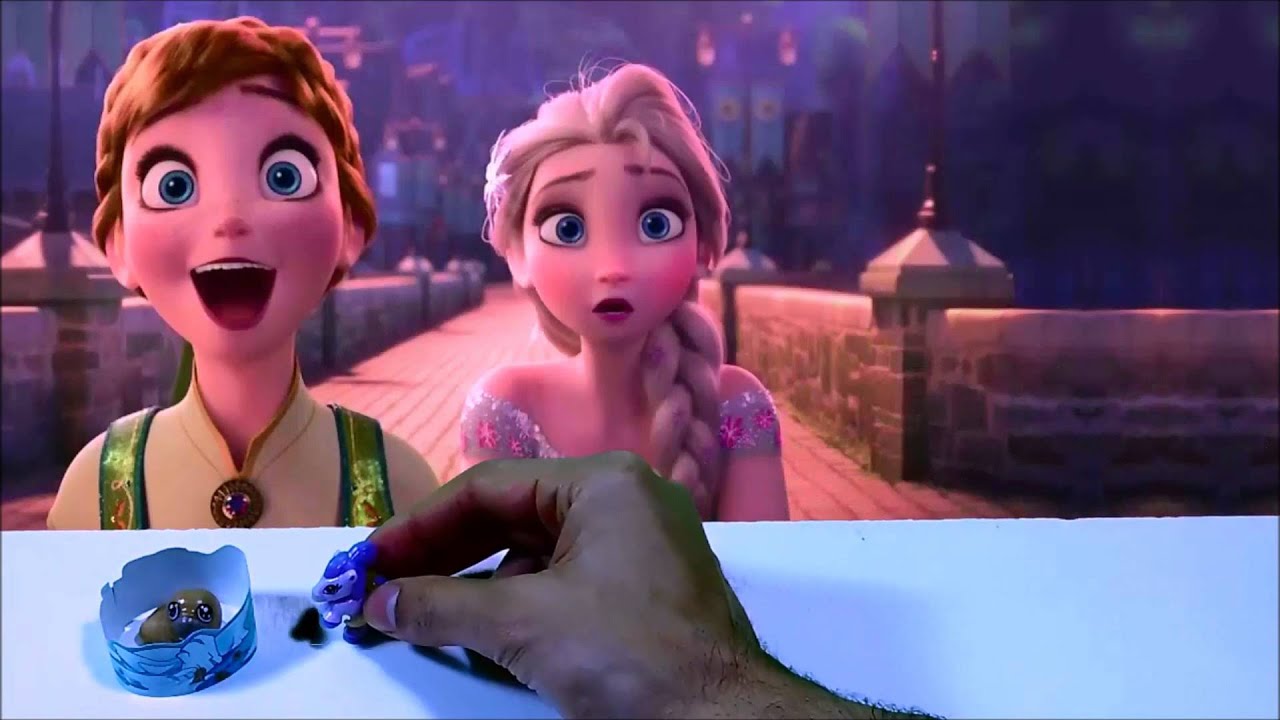 New Frozen Fever Movie 2015 Elsa And Anna Visit Kinder Surprise Egg
